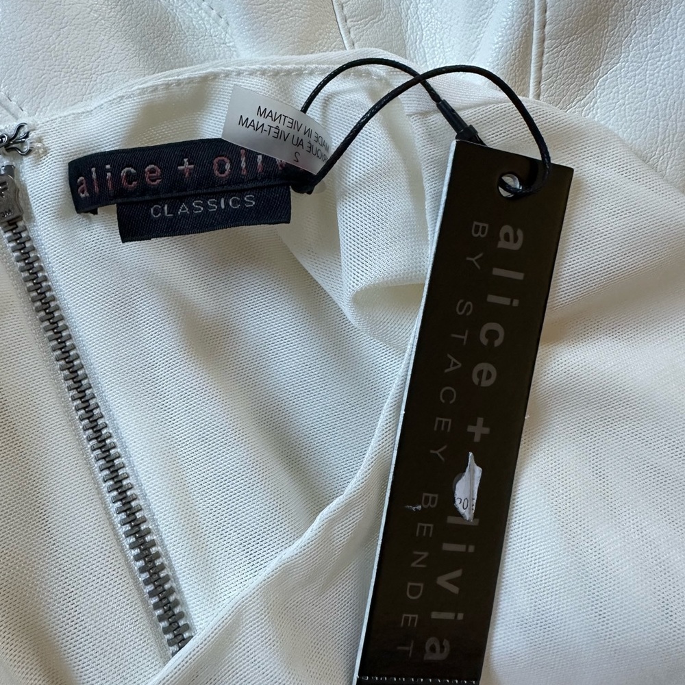 Alice + Olivia Chara Vegan Leather Dress - Picture 8 of 11